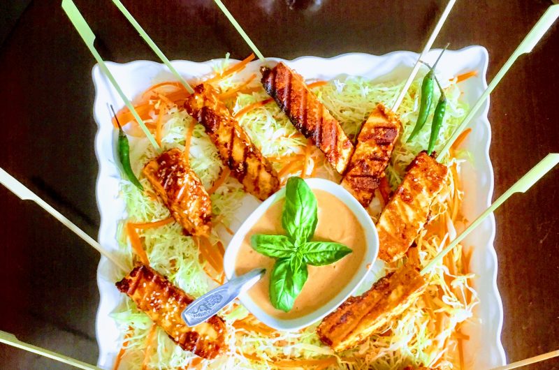 Thai Style Paneer Satay