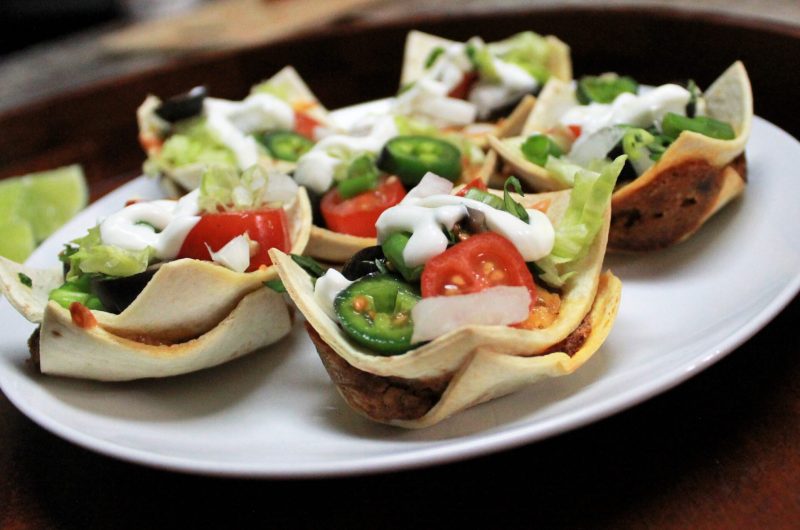 Bean Taco Cups