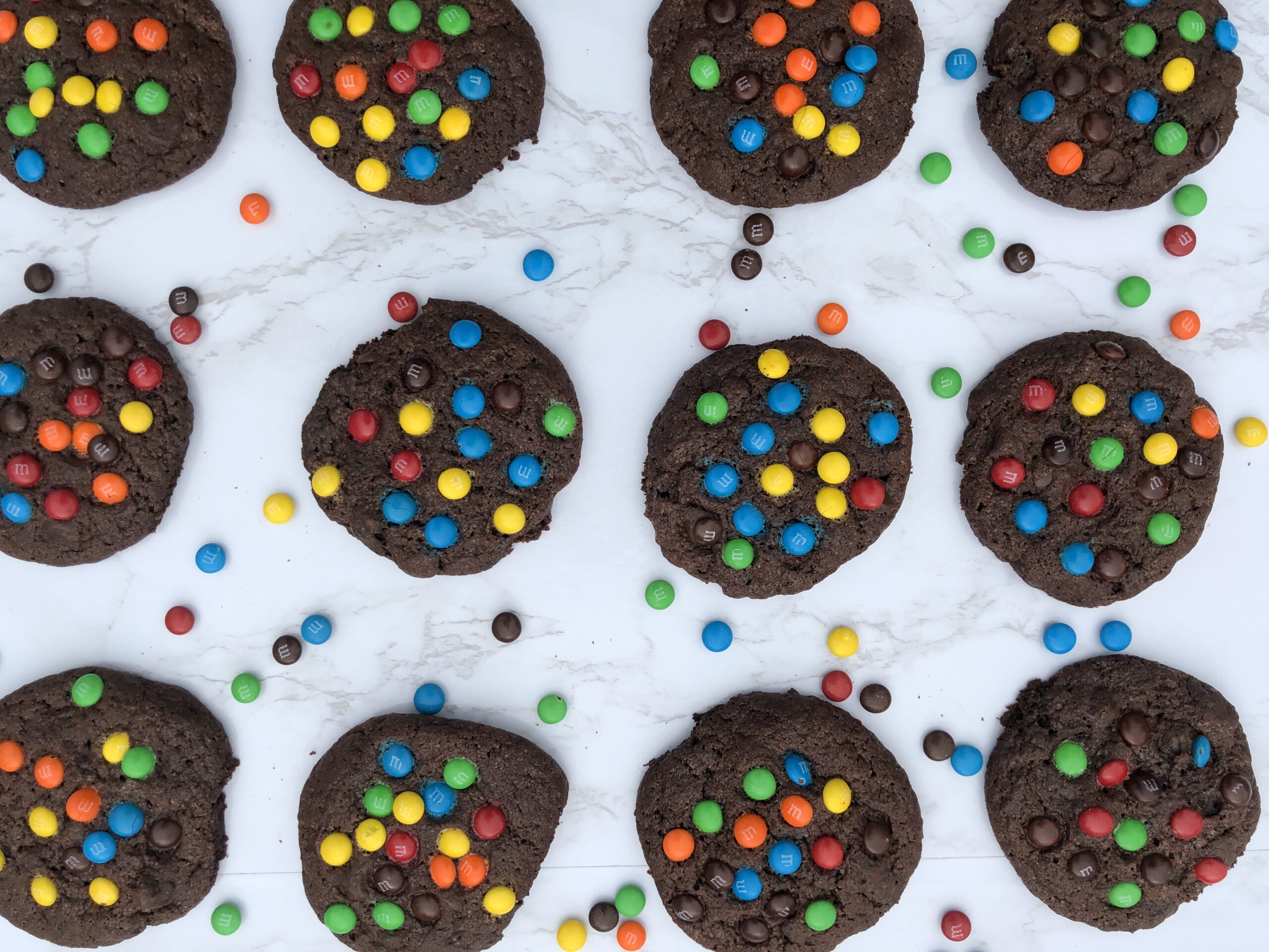 Eggless Chocolate Chip M&M Cookies