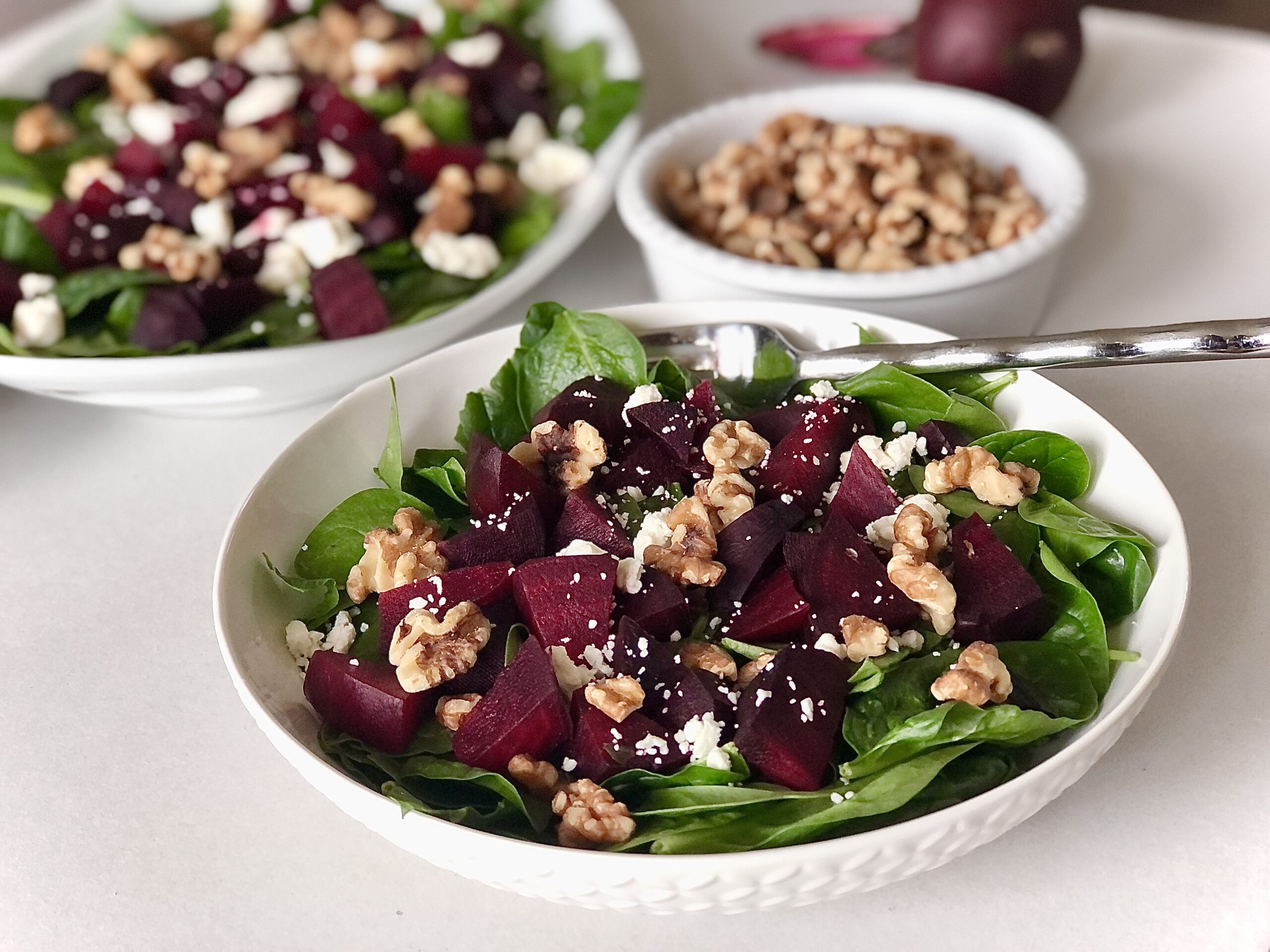 Roasted Beet Salad with Feta and Walnuts