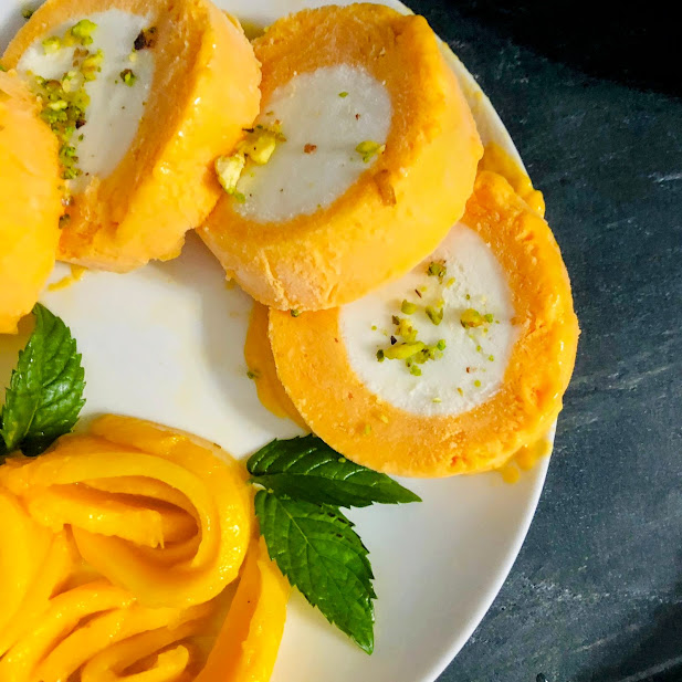 Layered Mango kulfi